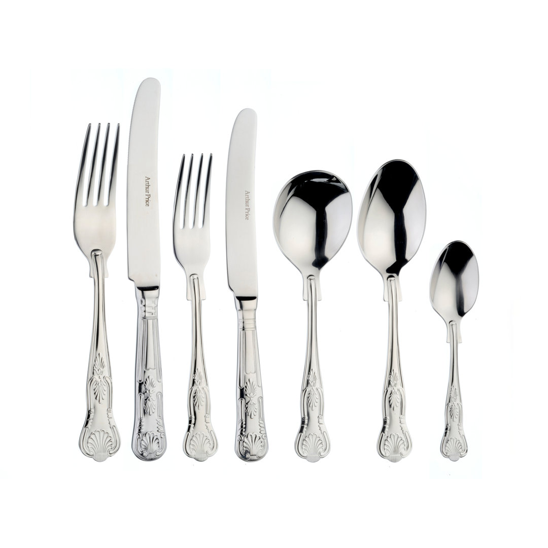 Arthur Price, Kings - 44 Piece Cutlery Set, Service for 6 Stainless Steel 44